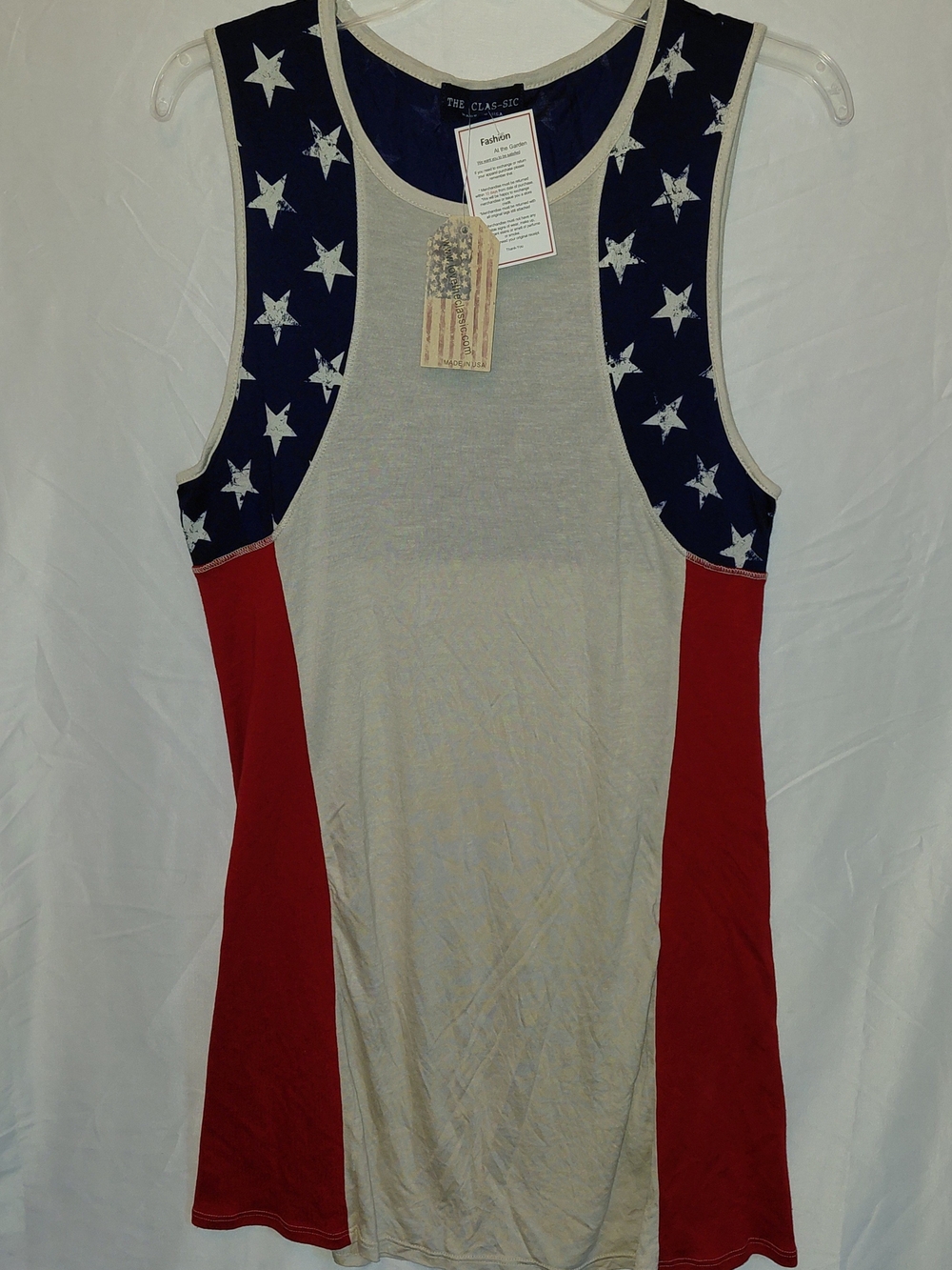 The Classic USA Flag Tank Top - Red, White & Blue #2376